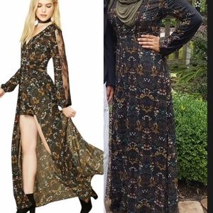 Beautiful Fall Romper Dress